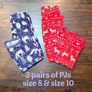 2- Cat & Jack Kids Pajama Sets - Red and Blue